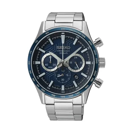 Meeste Kell Seiko SSB445P1 Hõbedane
