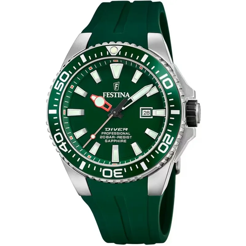Miesten rannekellot Festina F20664/2 Vihreä