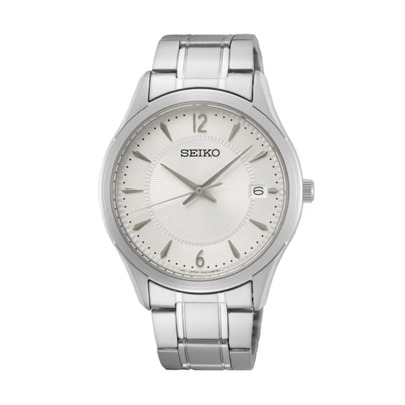 Мужские часы Seiko SUR417P1 Серый Серебристый (Серый) (Серебристый)