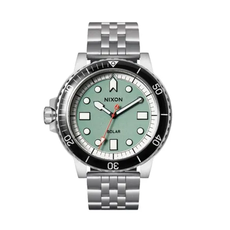 Мужские часы Nixon A1402-5235 Зеленый Серебристый