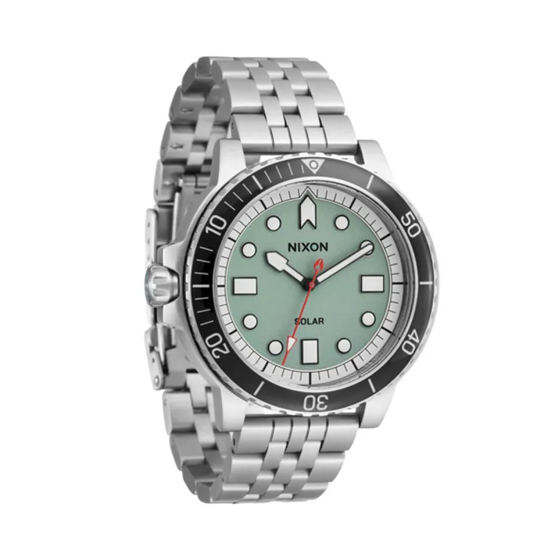 Laikrodis vyrams Nixon A1402-5235 Žalia Sidabras