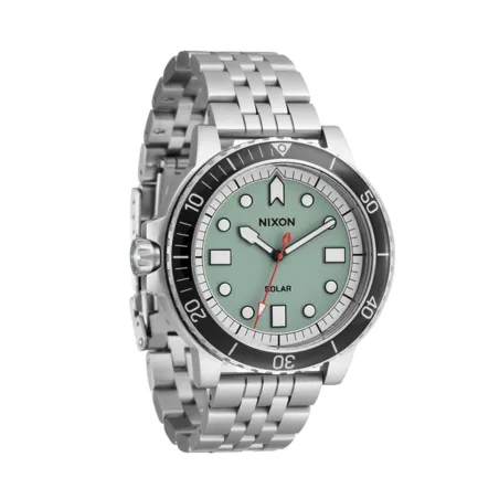 Laikrodis vyrams Nixon A1402-5235 Žalia Sidabras