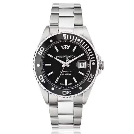 Laikrodis vyrams Philip Watch R8223597026 Juoda Sidabras