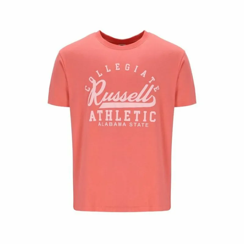 Lühikeste varrukatega T-särk Russell Athletic Amt A30211 Korallpunane Mehed