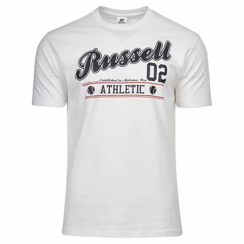 Marškinėliai su trumpomis rankovėmis Russell Athletic Amt A30311 Balta Vyras