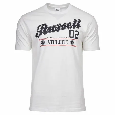 Marškinėliai su trumpomis rankovėmis Russell Athletic Amt A30311 Balta Vyras