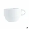 Tējas un kafijas tase Quid Basic Balts 250 ml (12 gb.)