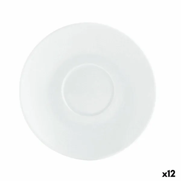 Lėkštė Quid Basic Kava Keramikinis Balta (12,5 cm) (Pack 12x)