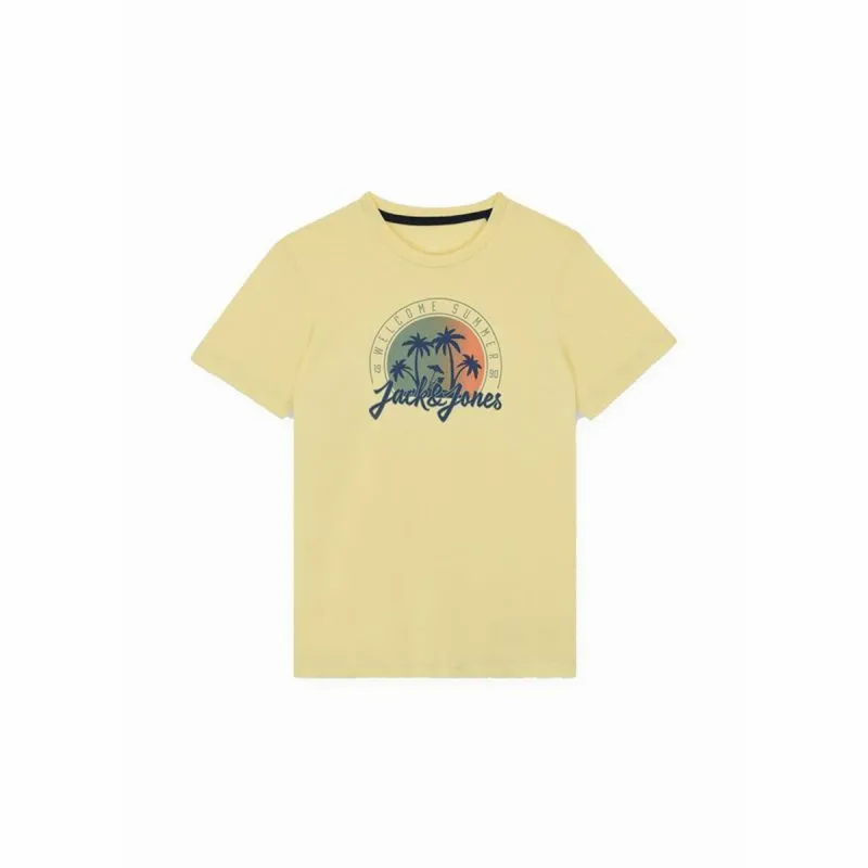 Laste Lühikeste varrukatega T-särk Jack & Jones Jjsummer Smu Vibe Tee Kollane
