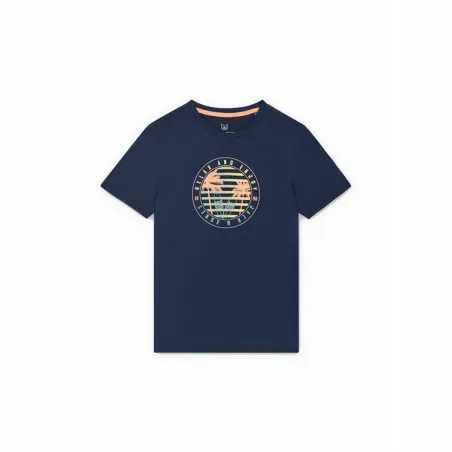 Laste Lühikeste varrukatega T-särk Jack & Jones Jjsummer Smu Vibe Tee Meresinine