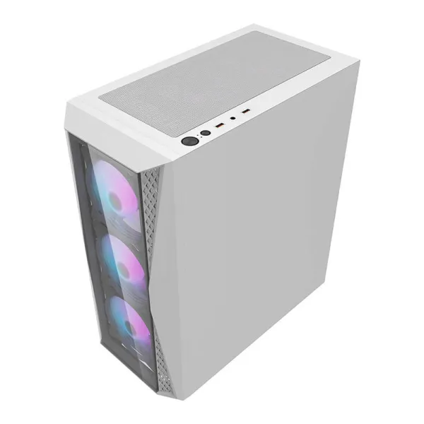 Darkflash DK352 Plus computer case (black and white) + 4 ARGB fans