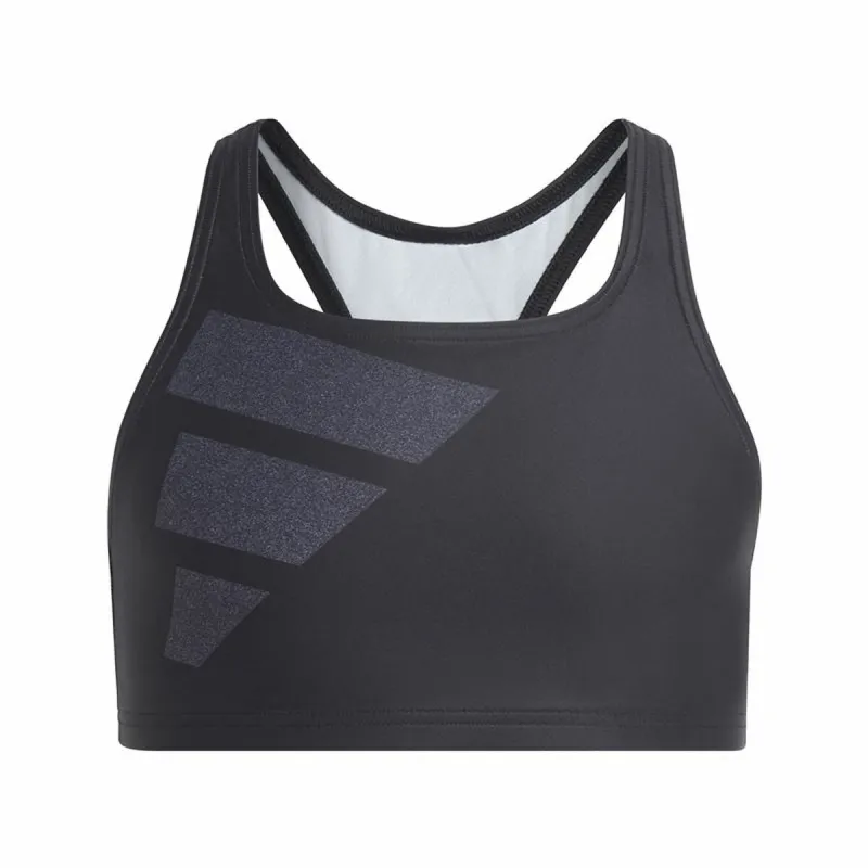 Bikinialaosa Tytöille Adidas Big Bars Musta