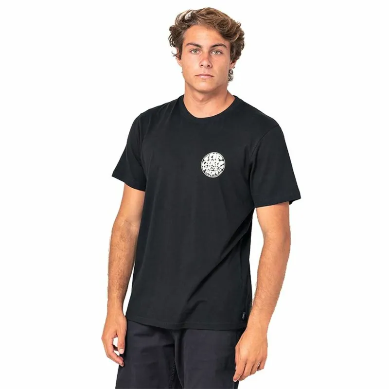 Marškinėliai su trumpomis rankovėmis Rip Curl Wettie Essential Juoda Vyras