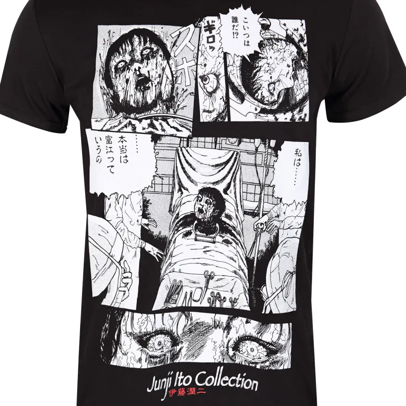 Lyhythihainen paita Junji Ito Surgery Musta Unisex