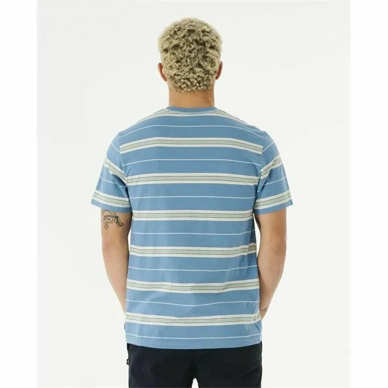 t-krekls Rip Curl Surf Revival Stripe Aquamarine Vīriešu