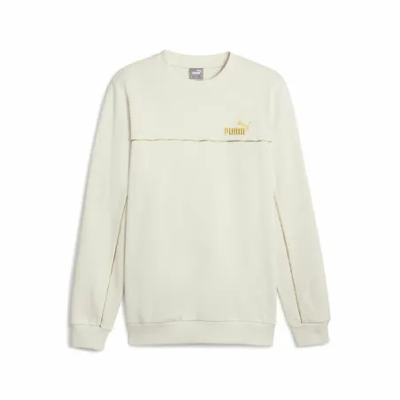Miesten huputon collegepaita Puma ESS+ Minimal Gold Cr Beige