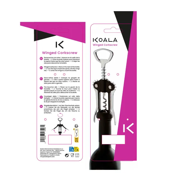 Corkscrew Quid Cross Plastic/Stainless steel