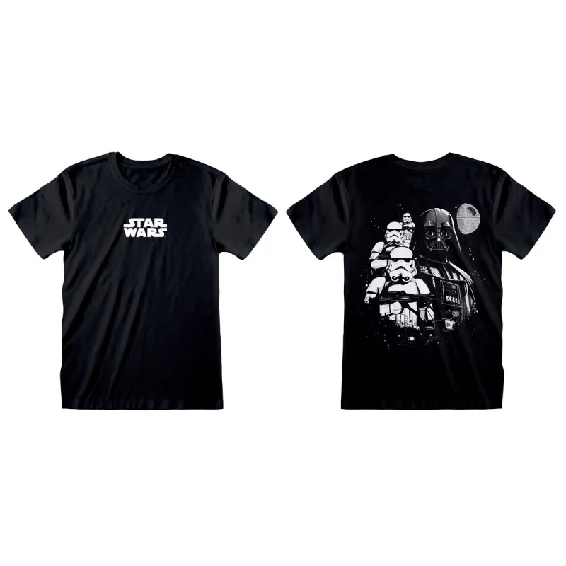 Lyhythihainen paita Star Wars Collage Musta Unisex