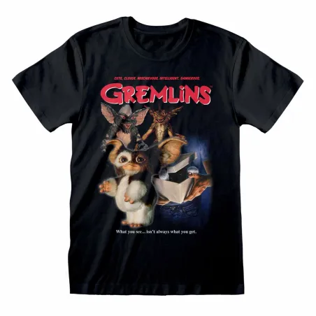 Lyhythihainen paita Gremlins Homeage Style Musta Unisex