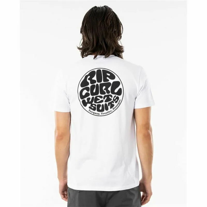 Футболка с коротким рукавом Rip Curl Wettie Essential Белый Мужской