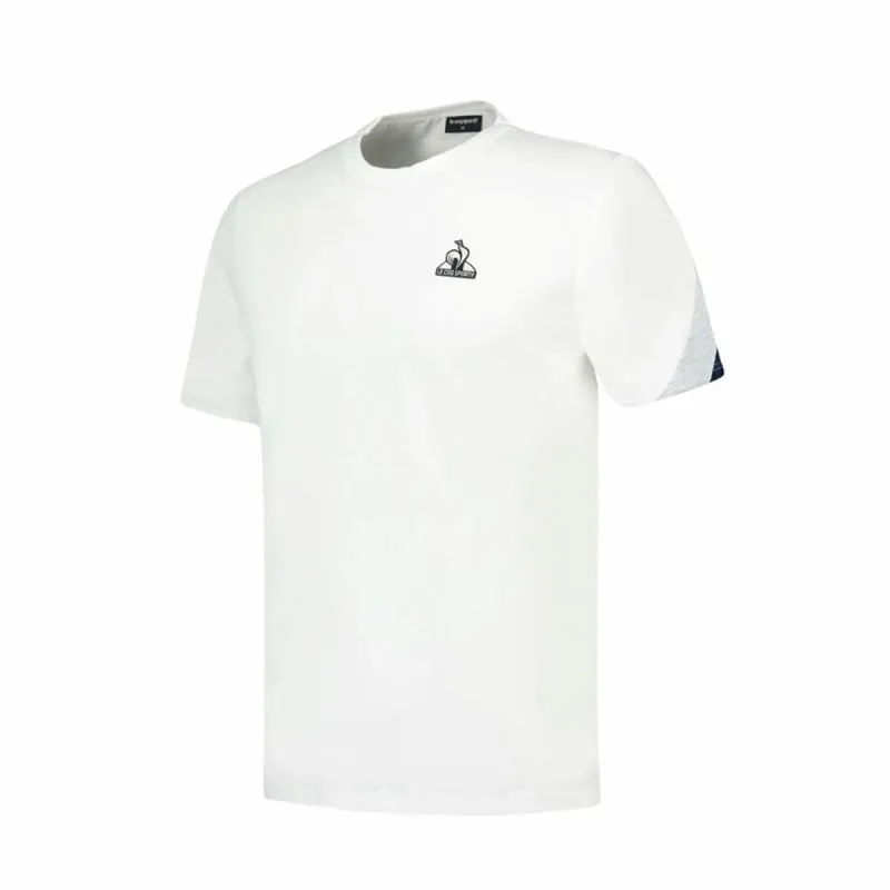 Vīriešu Krekls ar Īsām Piedurknēm Le coq sportif Heritage N°1 New Brand Balts