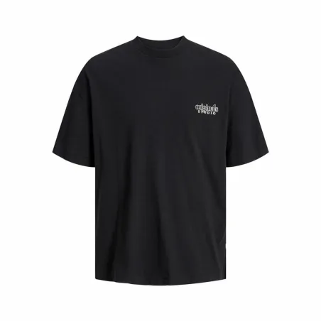 Men’s Short Sleeve T-Shirt Jack & Jones bari Back Black Men