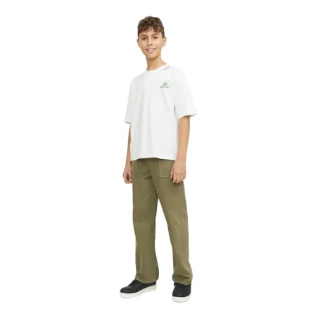 Laste Lühikeste varrukatega T-särk Jack & Jones Jorcole Back Print Tee Ss Valge