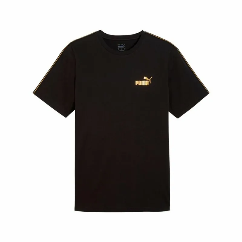 Vīriešu Krekls ar Īsām Piedurknēm Puma Ess Tape Minimal Gold