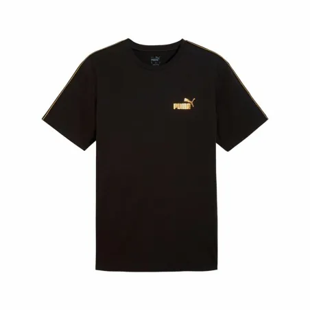 Men’s Short Sleeve T-Shirt Puma Ess Tape Minimal Gold