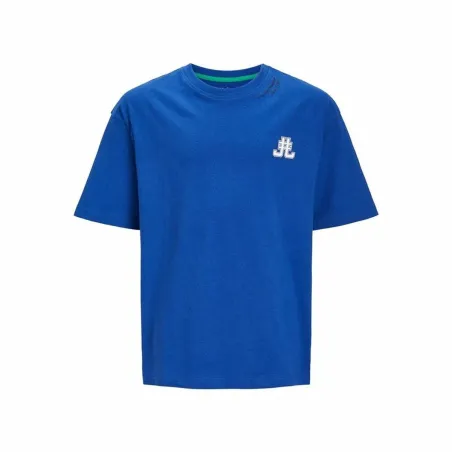 Vaikiška Marškinėliai su trumpomis rankovėmis Jack & Jones Jorcole Back Print Tee Ss Mėlyna