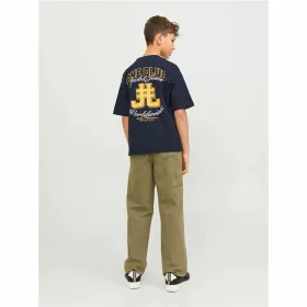 Lasten Lyhythihainen paita Jack & Jones Jorcole Back Print Tee Ss Laivastonsininen