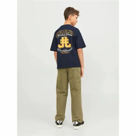 Vaikiška Marškinėliai su trumpomis rankovėmis Jack & Jones Jorcole Back Print Tee Ss Tamsiai mėlyna
