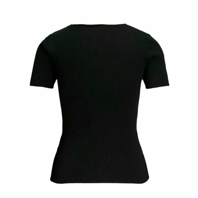 Sieviešu Krekls ar Īsām Piedurknēm Jack & Jones Jxsky Ss Knit Melns