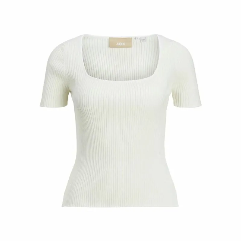 Sieviešu Krekls ar Īsām Piedurknēm Jxsky Ss Jack & Jones Cloud Dancer Silts balts