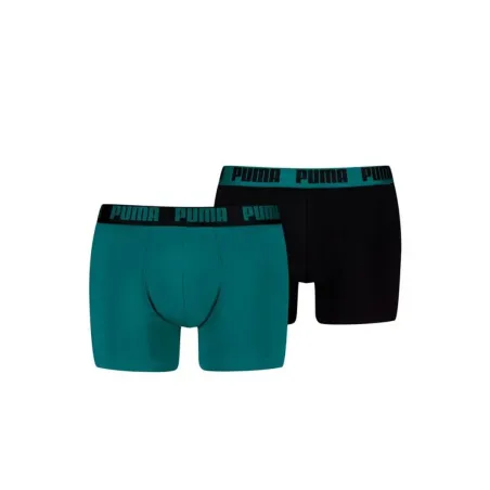 Мужские боксеры Puma Everyday Sea Чёрный Зеленый 2 Предметы