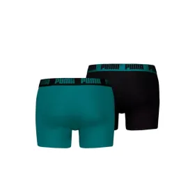 Мужские боксеры Puma Everyday Sea Чёрный Зеленый 2 Предметы