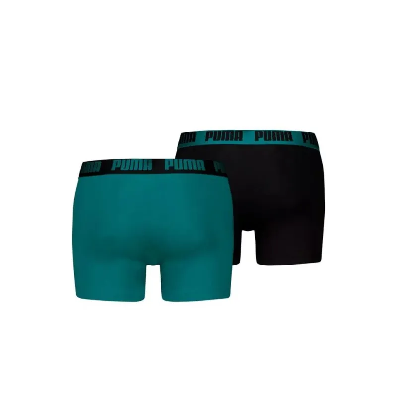 Мужские боксеры Puma Everyday Sea Чёрный Зеленый 2 Предметы