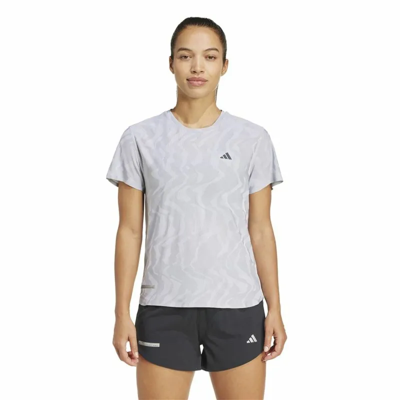 Moteriški marškinėliai su trumpomis rankovėmis Adidas Ultimate Engineered Running Balta