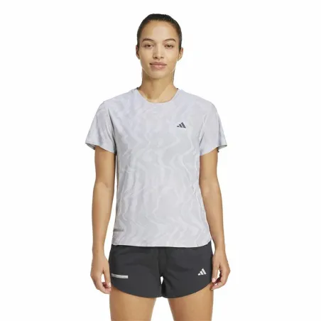 Moteriški marškinėliai su trumpomis rankovėmis Adidas Ultimate Engineered Running Balta
