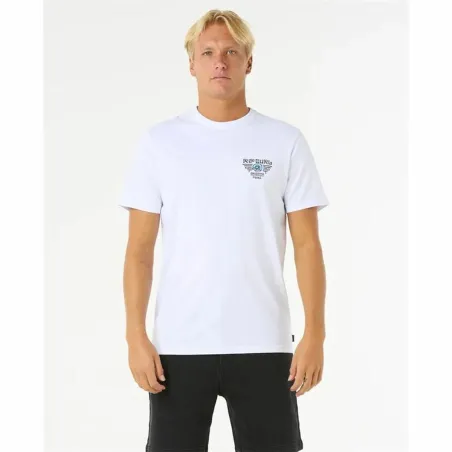 Vyriški marškinėliai su trumpomis rankovėmis Rip Curl Desti Animals Tee Balta