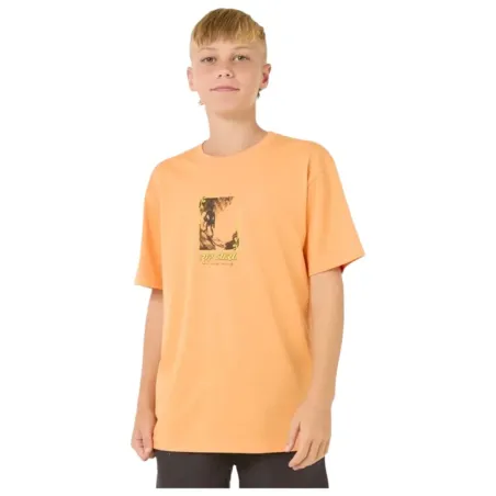 Vaikiška Marškinėliai su trumpomis rankovėmis Rip Curl Raw Energy Frame Tee Oranžinė