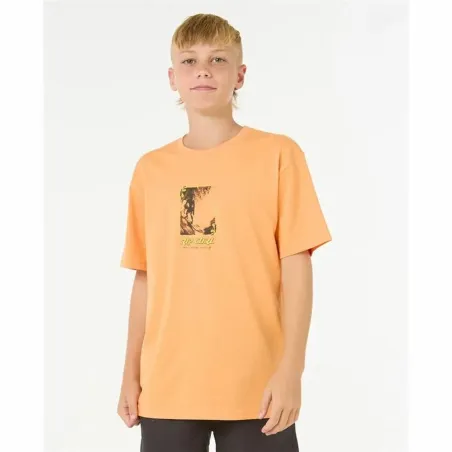 Vaikiška Marškinėliai su trumpomis rankovėmis Rip Curl Raw Energy Frame Tee Oranžinė