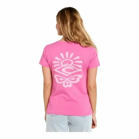 Naisten T-paita Rip Curl Re-Entry Crew Tee Pinkki Fuksia