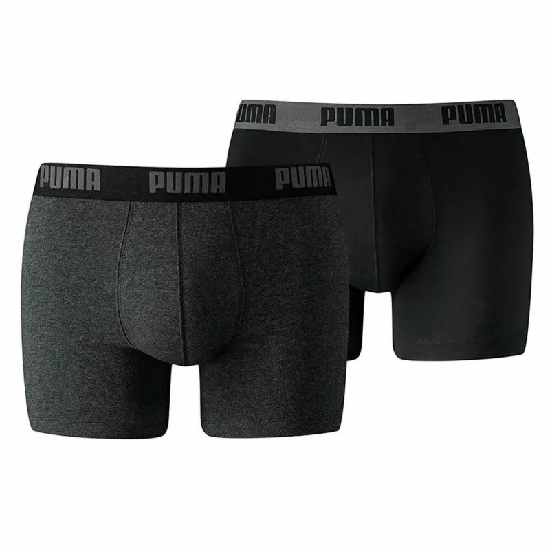 Boxer Puma Basic Melns/Pelēks (2 uds)