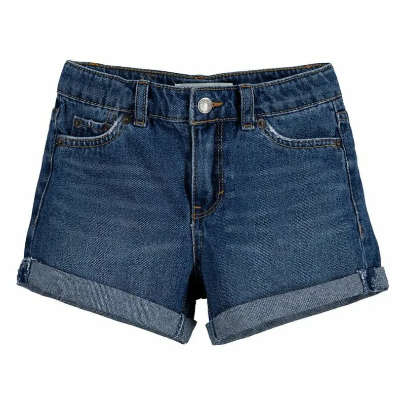 Farkut Levi's Girlfriend Shorty Blue Tyttölapsi Teräksensininen
