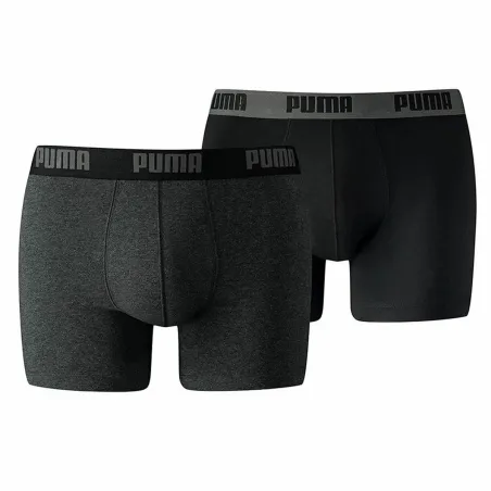 Apakšbiksīšu komplekts Puma Basic Pelēks Boxer 2 Daudzums