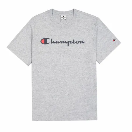 Vīriešu Krekls ar Īsām Piedurknēm Champion Crewneck Gaiši pelēks