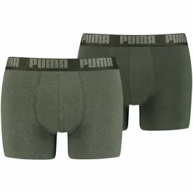 Miesten bokserit Puma Basic 2 Kappaletta Tummanvihreä