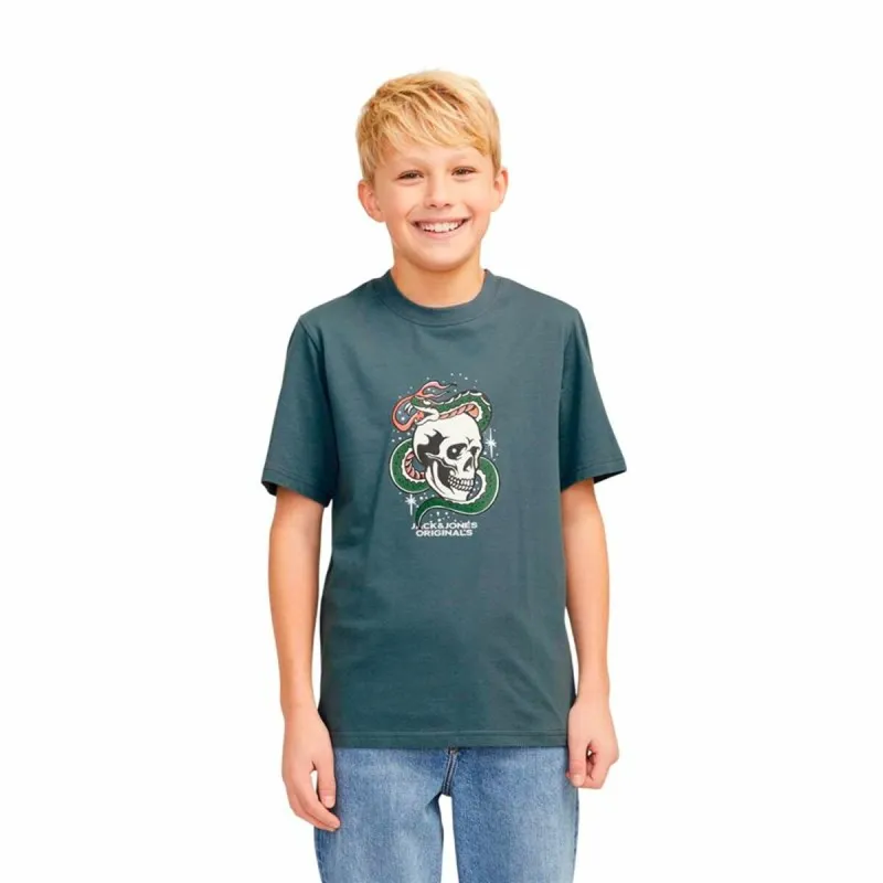 Lasten Lyhythihainen paita Jack & Jones Joranatomy Skull Ss Crew Neck