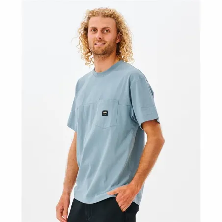 Футболка с коротким рукавом мужская Rip Curl Pocket Quality Surf Синий